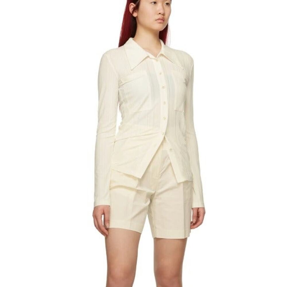 [New with Tag] LOW CLASSIC Stretch-knit shirt - coral/orange original $220